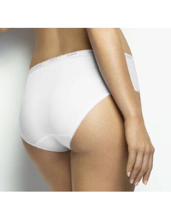 Dim Bio Cotton tweedelig maxi slipset in wit of zwart