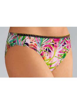 Amoena lingerie Miami chloorbestendige bikinislip voorzien mooie tropische print