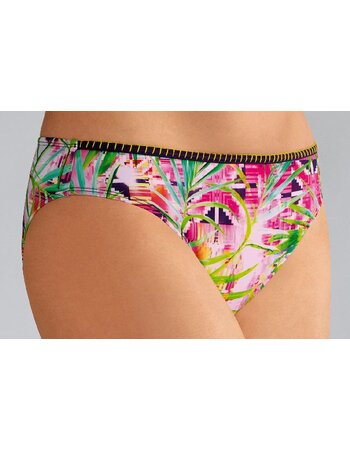 Miami chloorbestendige bikinislip voorzien mooie tropische print