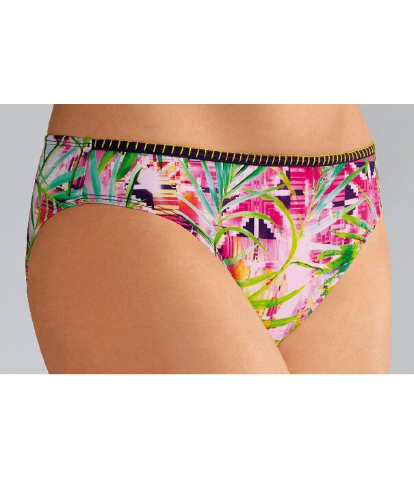 Amoena   Miami chloorbestendige bikinislip voorzien mooie tropische print