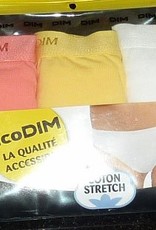 Dim    EcoDim cotton stretch driedelig slipset mt 34/36 tm 42/44 in zowel basis als modetinten