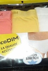 Dim   EcoDim driedelig cotton stretch slipset mt 34/36 tm 42/44 in zowel basis als modetinten