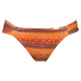 Sapph Cinnamon butterfly een laag model bikinislip kleur oranje met snakeprint