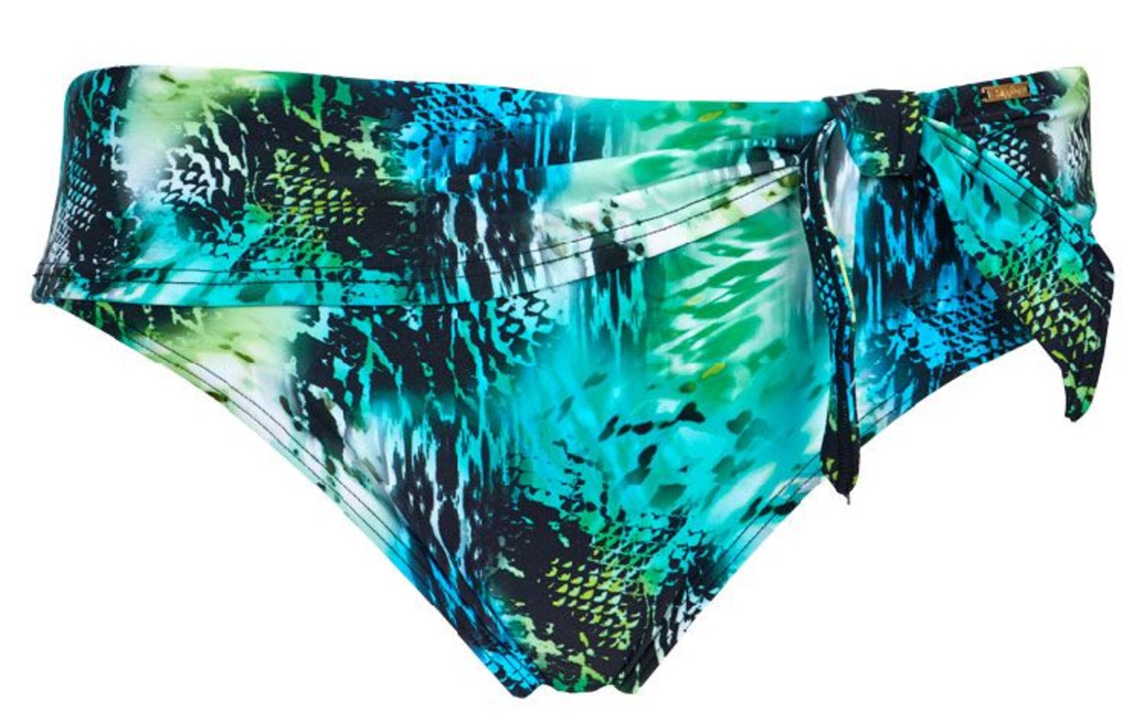 Sapph  Gilli Island  hoge bikinislip kleur aqua print snake