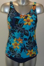 Susa Milena chloorbestendige prothese tankini zonder beugel kleur tropic blue mt  C38