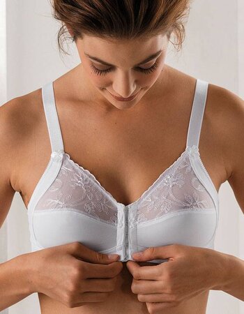 Florence Bh zonder beugel & voorsluiting kleur wit of champagne