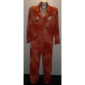 LingaDore Ivanka Chiffon pyjama kleur terracotta met print kleur zwart mt M