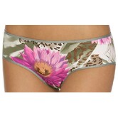 Fiesta microfaser hipster kleur rietgroen met print mt M