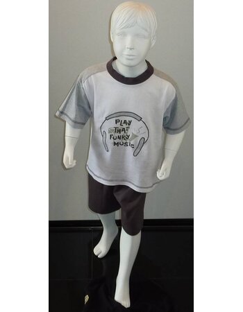 Pastunette katoenen jongens shortama serie Levi mt 104