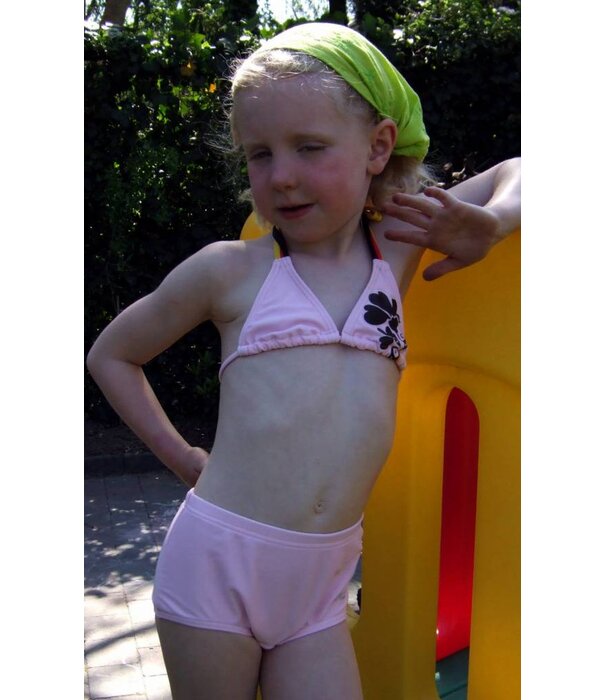 Nickey Nobel Nickey Nobel Iris meisjes halterbikini met boxer kleur roze