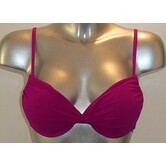 Bikinitop met beugel & dubbele gelvulling kleur cerise
