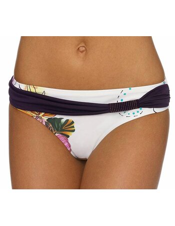 Belize Bikinislip wit met print