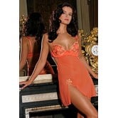 LingaDore  Divani Nachtjurkje met beugel & voorgevormde cup kleur oranje mt A80 of A85