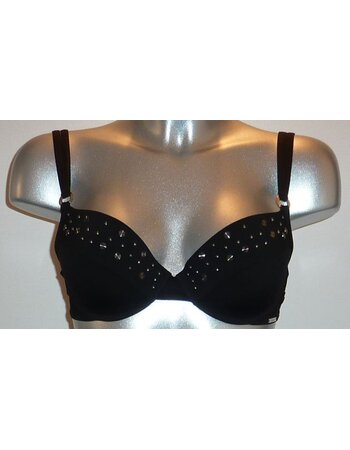 Sapph Beach Pambula  Bikinitop met beugel & licht Push Up effect Mt B80 zwart