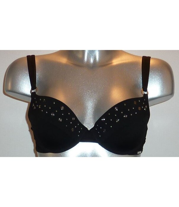 Sapph Beach Pambula  Bikinitop met beugel & licht Push Up effect Mt B80 zwart