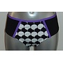 Beach Playa Grandi Shorty mt XL zwart print purple dots wit