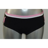 Beach Savannah Bay Beach Shorty maat L zwart met bies wit & pink