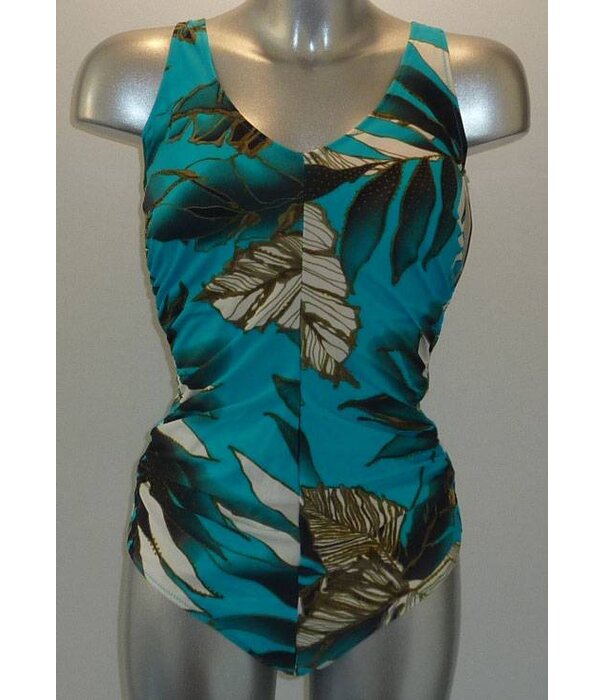 Naturana  Arla badpak zonder beugel & licht voorgevormde cup kleur aqua met print