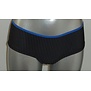 Sapph  Boudoir boxershort kleur zwart met grijs krijtstreepje bies blauw mt XL