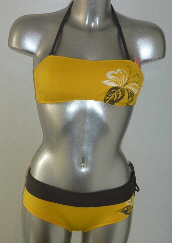 Banana Moon  Marco After Bandeau bikinitop met shorty kleur geel mt  36 of 38