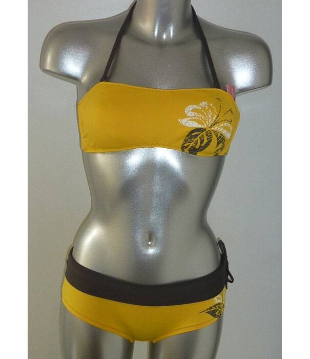 Banana Moon  Marco After Bandeau bikinitop met shorty kleur geel mt  36 of 38