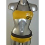 Marco After Bandeau bikinitop met shorty kleur geel mt  36 of 38