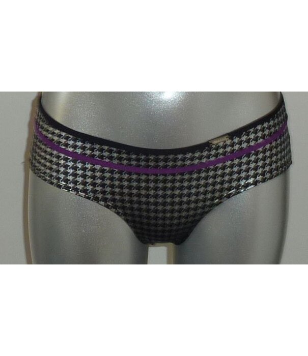Sapph Sapph  Isis microfaser heupboxer purple print piede de poule mt S