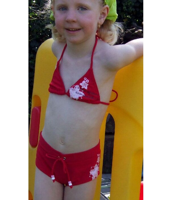 Nickey Nobel Nickey Nobel Vita bikinitop & boxer kleur geel 116, 140 of 176 & rood mt 140