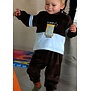 velours babypyjama night team kleur bruin