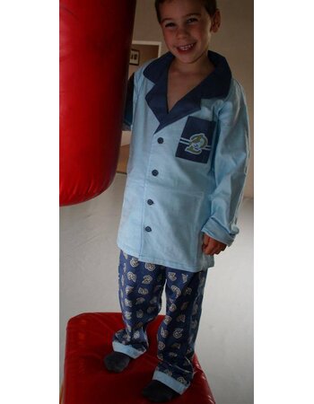 Piet Piraat flanellen jongens pyjama mt 128