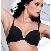 Bikinitop met lichte gelvulling kleur zwart