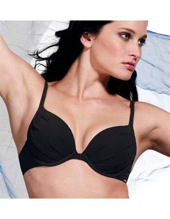 Bikinitop met lichte gelvulling kleur zwart