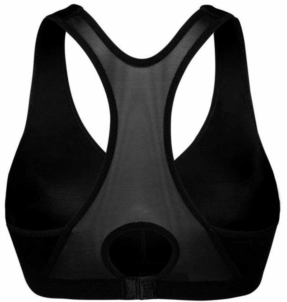 Shock Absorber Sportbh’s – High‑Impact Ondersteuning tot K‑Cup  Push Up Sport top in basis kleur zwart mt D80