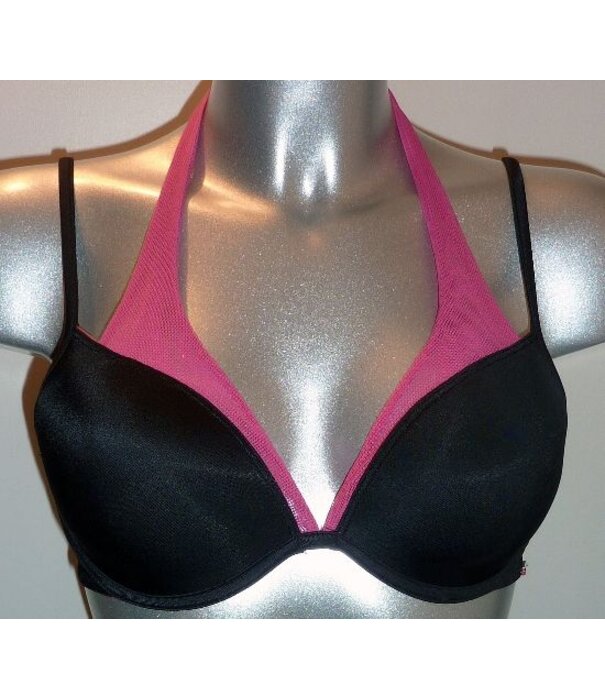 Sapph Sapph Envy Bh met licht voorgevormde cup zwart-pink mt A80