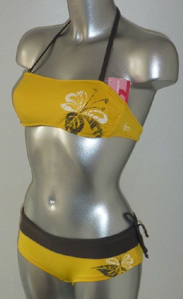 Banana Moon  Marco After Bandeau bikinitop met shorty kleur geel mt  36 of 38