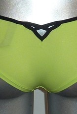 Sapph Sapph Velvet heupboxer kleur limegroen met bies zwart de maten XL of XXL