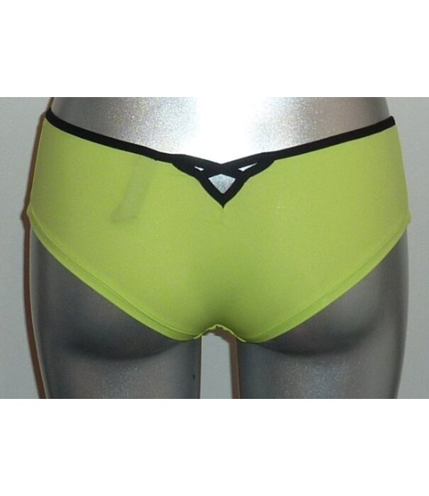 Sapph Sapph Velvet heupboxer kleur limegroen met bies zwart de maten XL of XXL