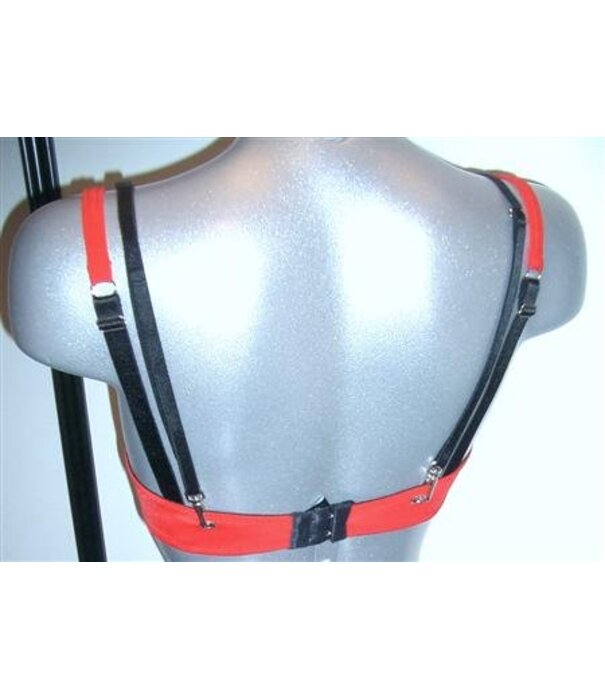 Sapph Sapph  Roxy Bh met licht Push-up effect kleur rood bies zwart mt A70 & B70