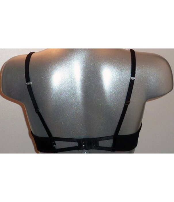 Sapph Sapph  Riva Bh met beugel & lichte voorvorm kleur zwart met rode bies mt B70 & D70 of rood bies zwart mt A70