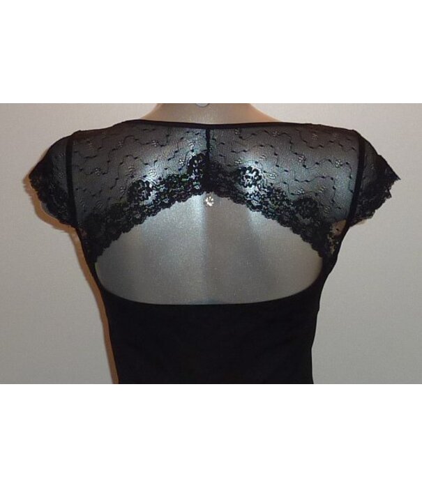 LingaDore LingaDore Sensuale Nachtjurkje met opengewerkte rug kleur zwart