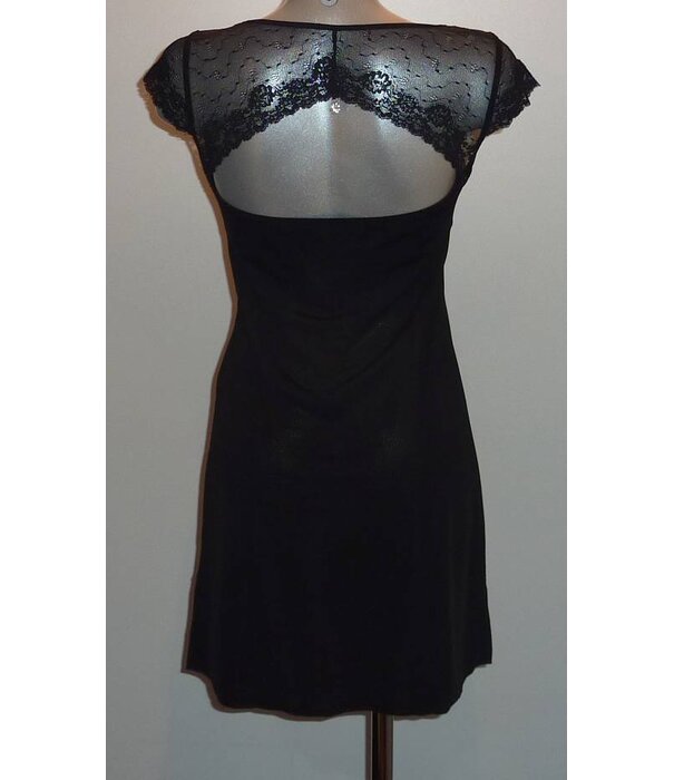 LingaDore LingaDore Sensuale Nachtjurkje met opengewerkte rug kleur zwart