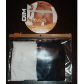 Dim  Les Pockets tweedelig microfaser stringset wit & zwart als set