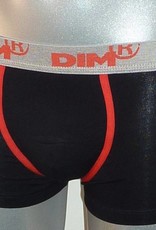 Dim  Cotton Stretch boxershortset 1x ruitprint & 1x zwart mt L of XL