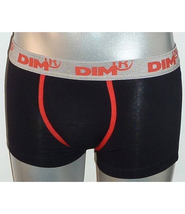 Dim  Cotton Stretch boxershortset 1x ruitprint & 1x zwart mt L of XL