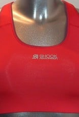 Shock Absorber Sportbh’s    Crop Sport Top zonder beugel & licht voorgevormde cup kleur zwart & corail