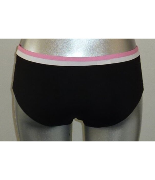 Sapph  Beach Savannah Bay Beach Shorty maat L zwart met bies wit & pink