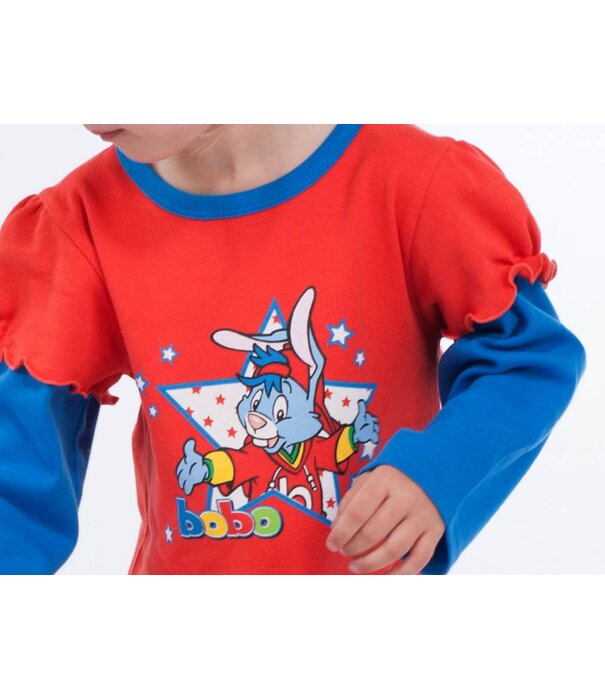 Studio 100  Bobo katoenen meisjes nachtjurkje rood print Bobo