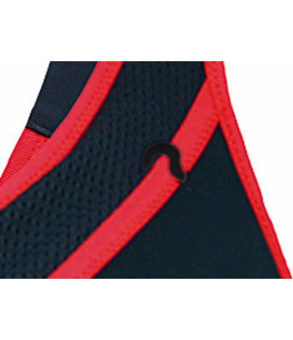 Shock Absorber   Ultimate Gym Sport Bh zonder beugel kleur zwart bies rood