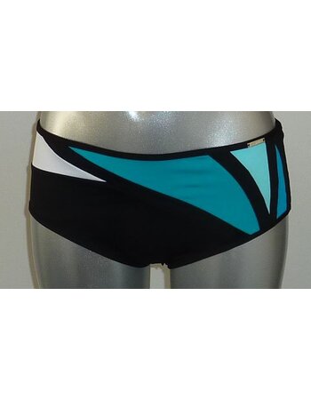 Sapph Kundu Island boxer maat  XL zwart, met zeegroen, wit & limegroen