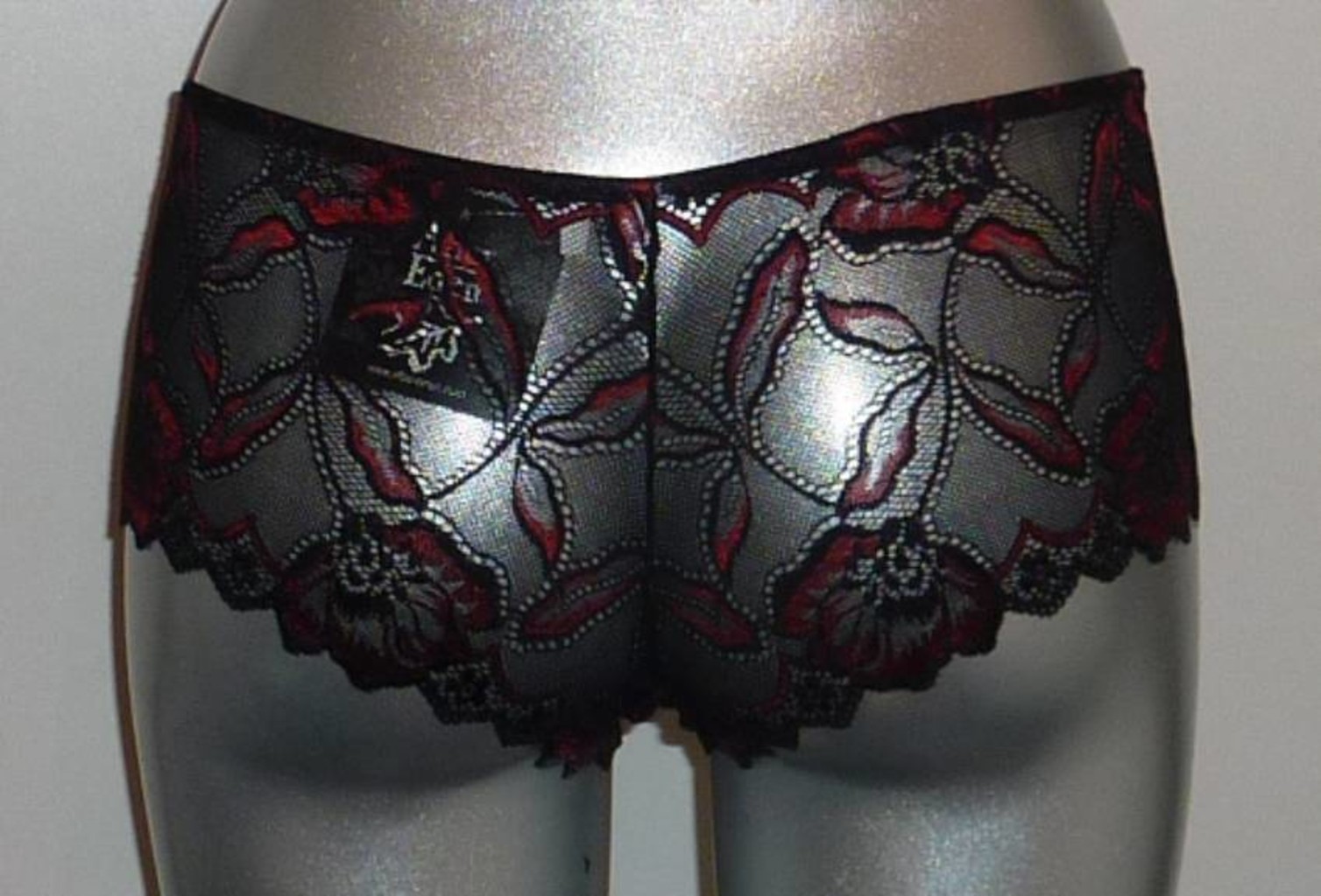 After Eden After Eden Tempting heupboxer kleur zwart met rood ingeweven borduursel maat L